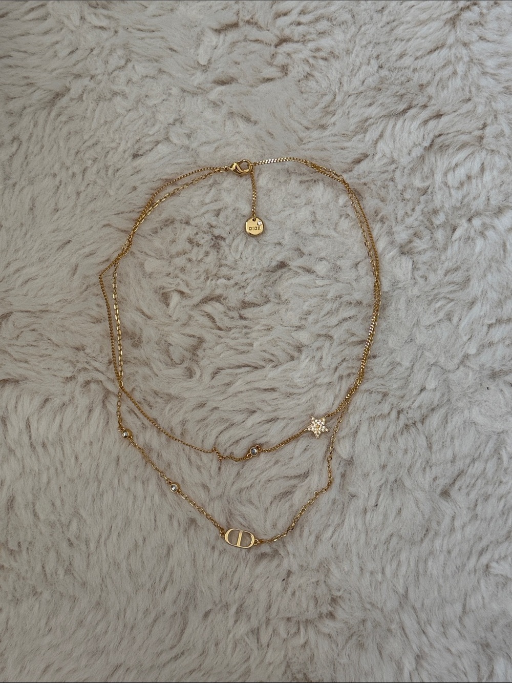 Dior Petit CD Double Necklace